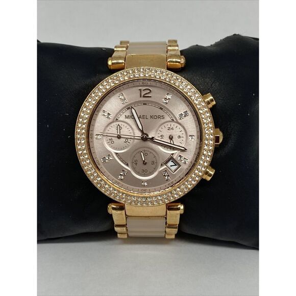 Michael Kors Parker MK5896 Womens Stainless Steel Analog Dial Quartz Watch MP871 - Picture 1 of 12